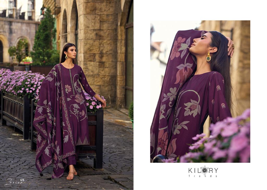 Kilory Zarina Pure Viscose Muslin Digital Printed Suits
